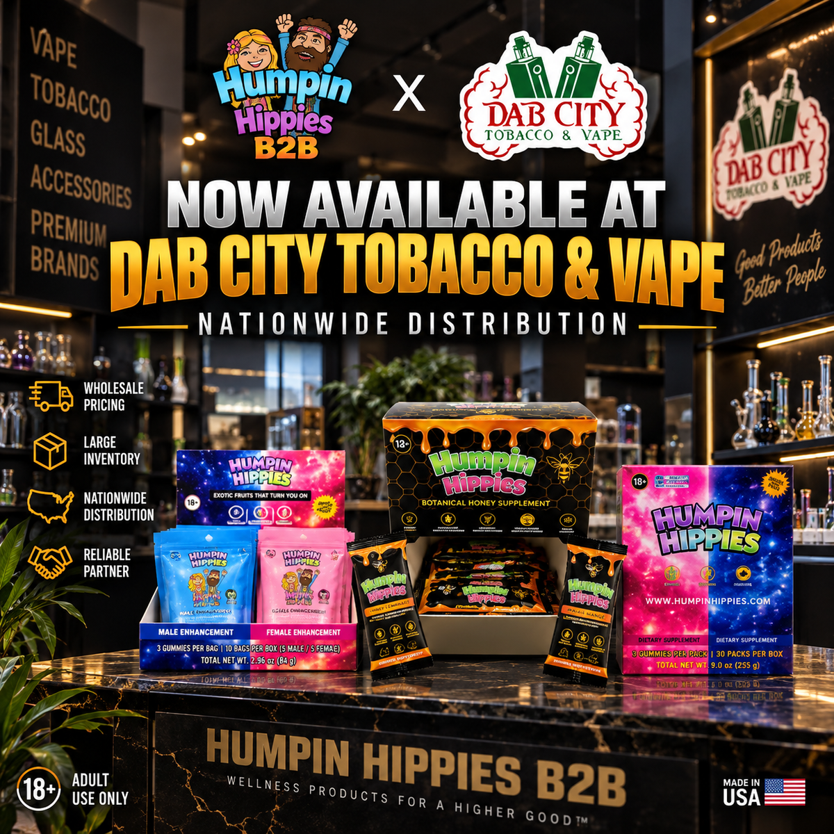 Humpin Hippies Now Available at Dab City | 16 Locations Across South Carolina & Georgia
