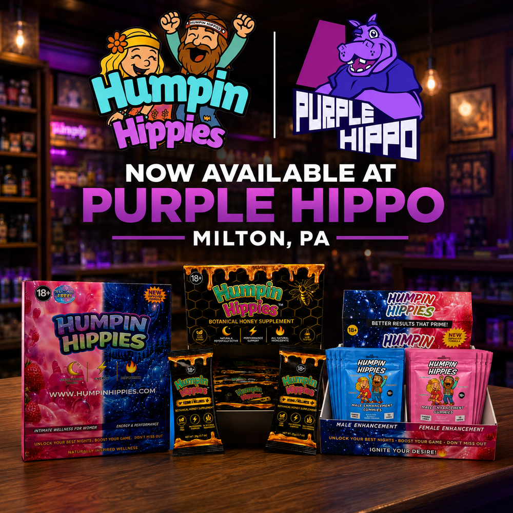Humpin Hippies Now Available at Purple Hippo of Milton | Milton, PA