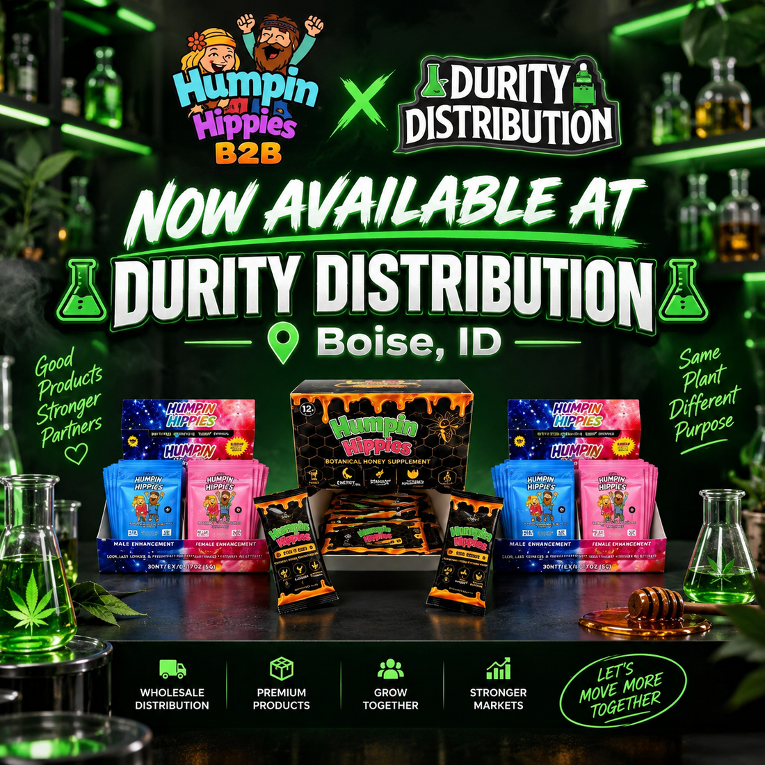 Humpin Hippies Now Available at Durity Distribution | Wholesale Smoke Shop & Wellness Distributor