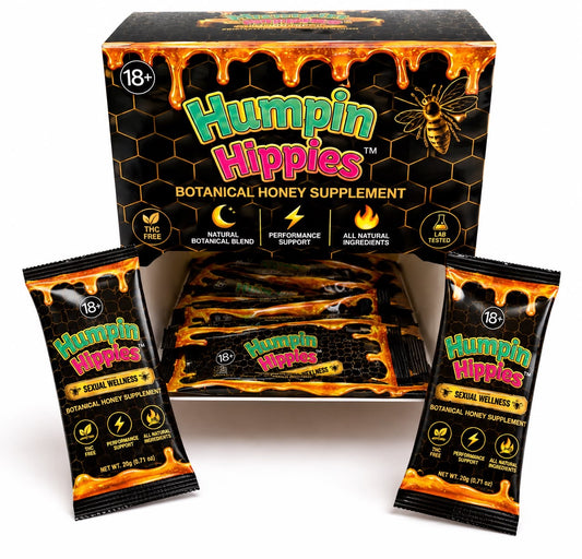 (Retail Pricing) Humpin Hippies Enhancement Honey 12 Sachets/Box | 1-24 Boxes MOQ