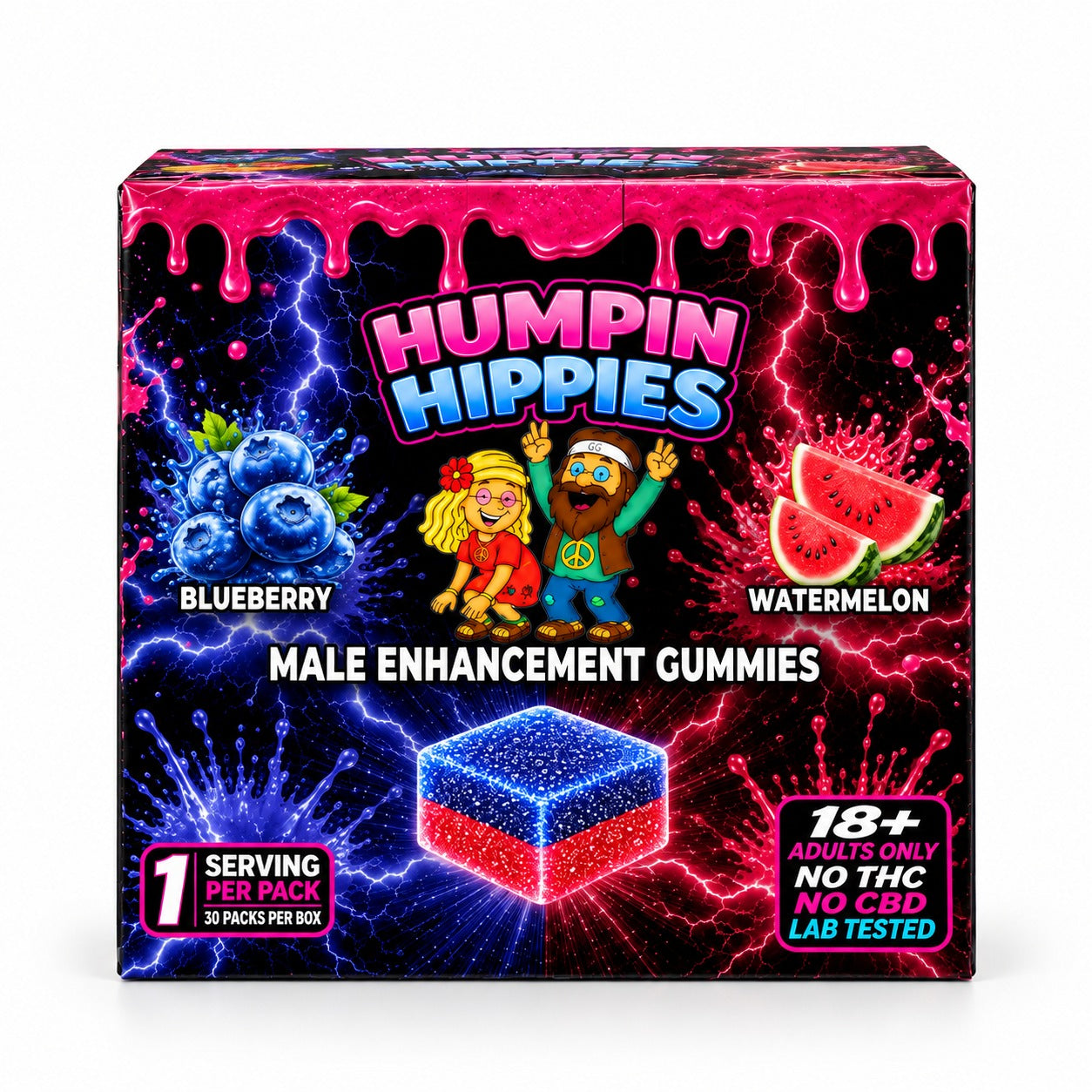 Double Stacks blueberry watermelon display box
