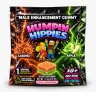(Distro Pricing) Humpin Hippies Double Stack Male Enhancement Gummies – Caramel Apple – 30-Pack Display Box | 50+ Boxes MOQ | Ships November 1st–November 5th