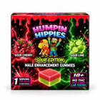 Humpin Hippies Double Stack Male Enhancement Gummies – Sour Cherry & Sour Lime – 30-Pack Display Box